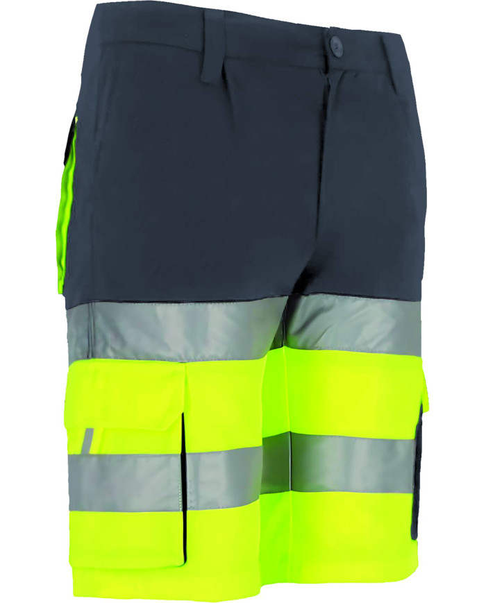 Bermuda A.V. BRANDON naranja fluor-gris carbon