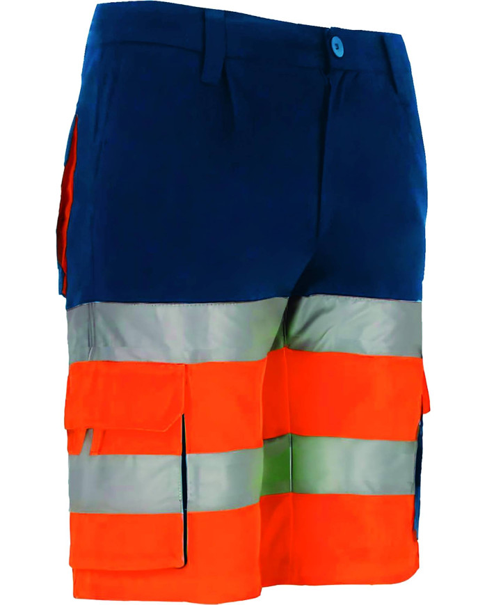 Bermuda A.V. BRANDON naranja fluor-gris carbon