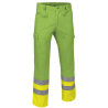 Pantalón A.V. TRAIN naranja flúor-azul marino orión