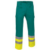 Pantalón A.V. TRAIN naranja flúor-azul marino orión