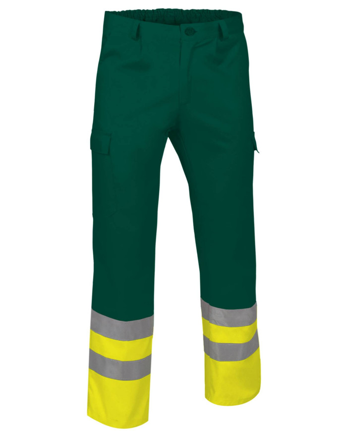 Pantalón A.V. TRAIN naranja flúor-azul marino orión