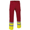 Pantalón A.V. TRAIN naranja flúor-azul marino orión