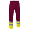 Pantalón A.V. TRAIN naranja flúor-azul marino orión