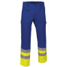 Pantalón A.V. TRAIN naranja flúor-azul marino orión