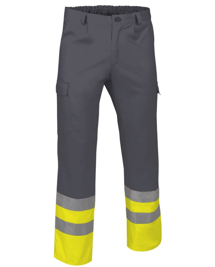 Pantalón A.V. TRAIN naranja flúor-azul marino orión