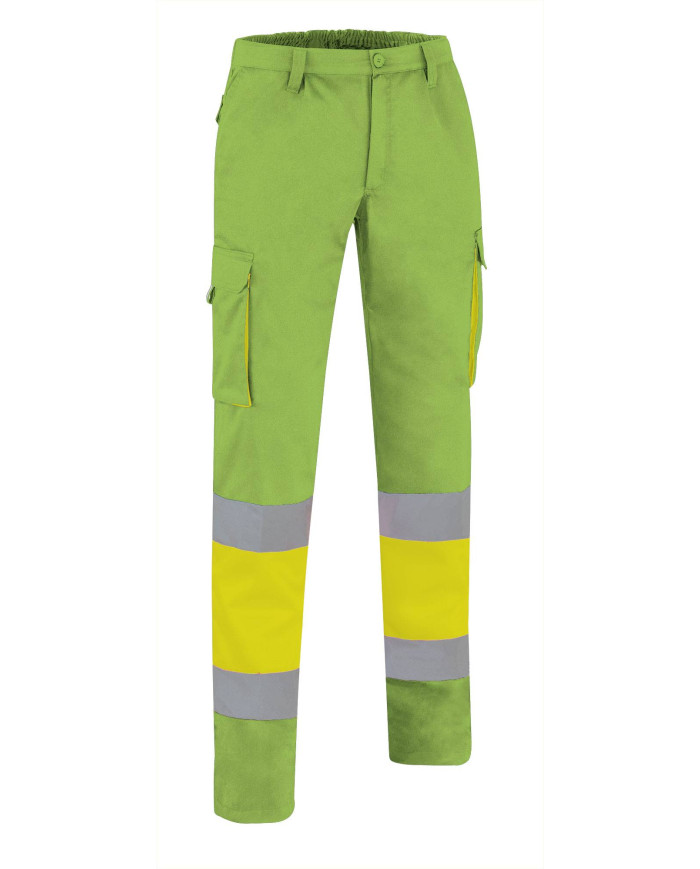 Pantalón A.V. FACTORY naranja fluor-gris carbon
