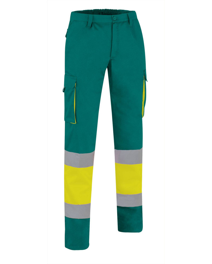 Pantalón A.V. FACTORY naranja fluor-gris carbon