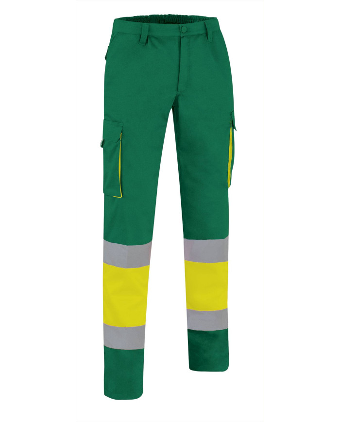 Pantalón A.V. FACTORY naranja fluor-gris carbon