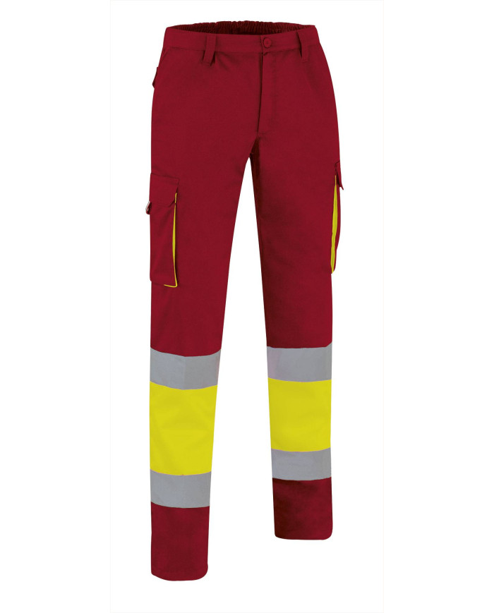 Pantalón A.V. FACTORY naranja fluor-gris carbon