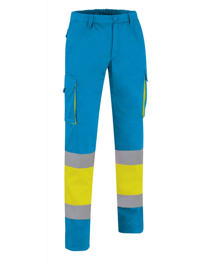 Pantalón A.V. FACTORY naranja fluor-gris carbon