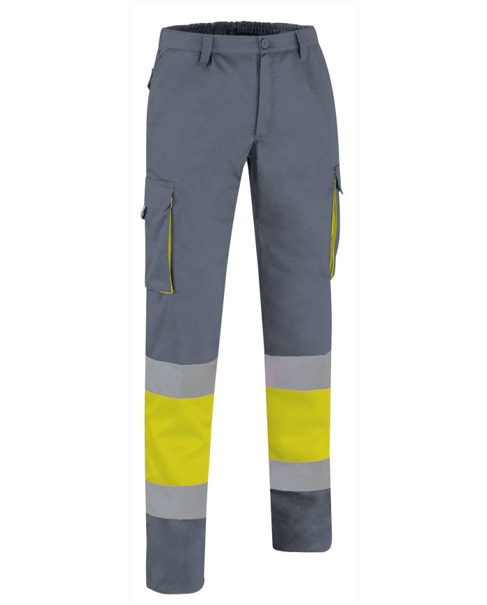 Pantalón A.V. FACTORY naranja fluor-gris carbon