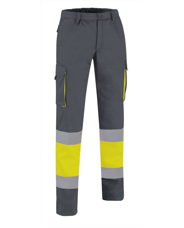 Pantalón A.V. FACTORY naranja fluor-gris carbon