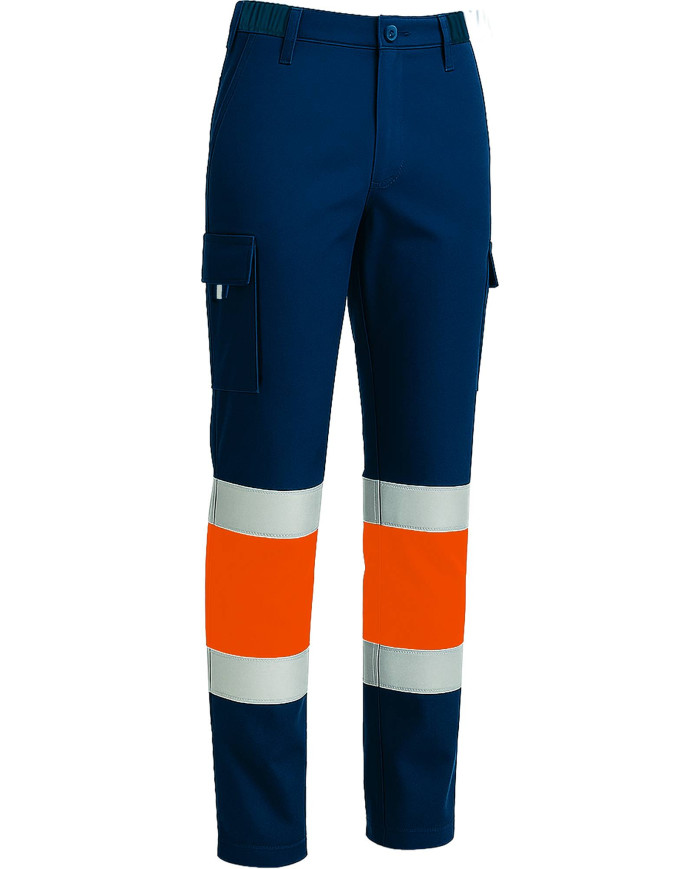 Pantalón A.V. STARLIFE naranja fluor-gris carbon