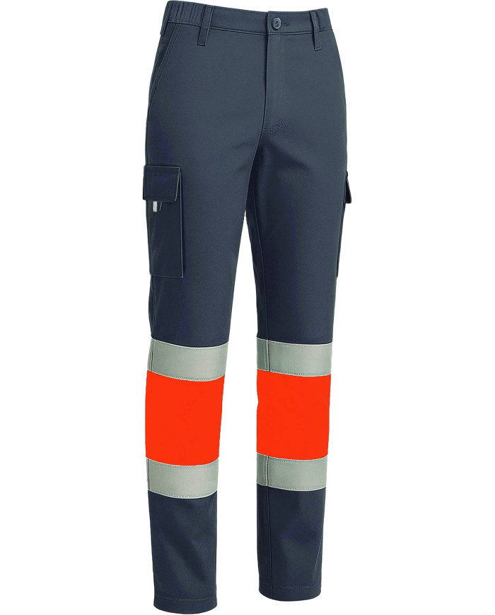 Pantalón A.V. STARLIFE naranja fluor-gris carbon