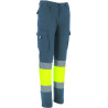 Pantalón A.V. BRUCE naranja flúor-azul marino orión