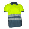 Polo A.V. M/C THURSO naranja flúor-azul marino orión