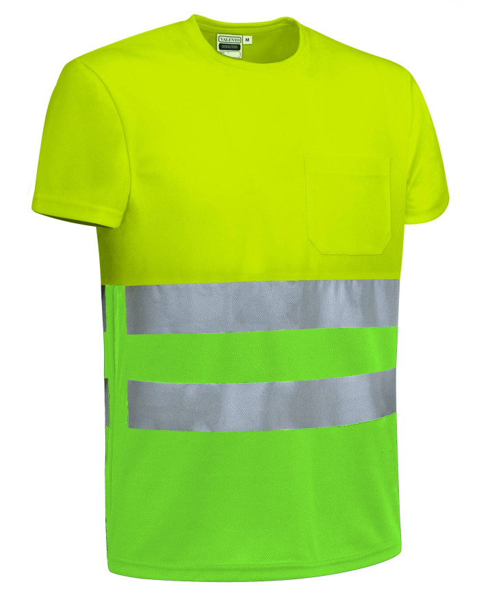 Camiseta A.V. M/C DEMOLITION naranja fluor-gris carbon