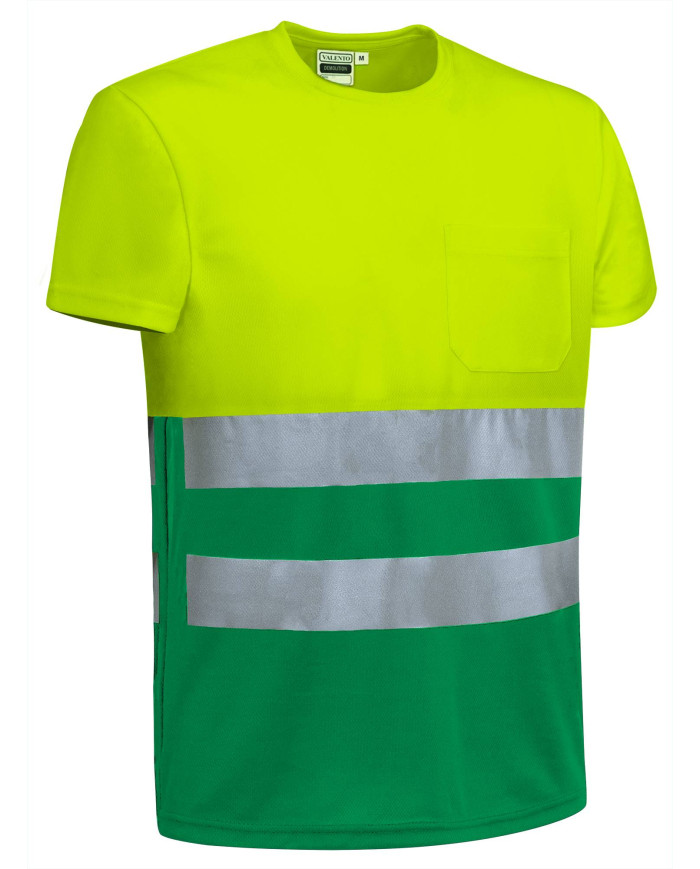 Camiseta A.V. M/C DEMOLITION naranja fluor-gris carbon