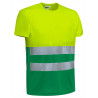Camiseta A.V. M/C DEMOLITION naranja fluor-gris carbon