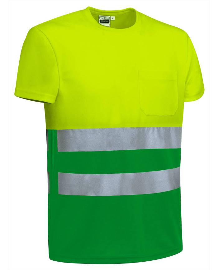 Camiseta A.V. M/C DEMOLITION naranja fluor-gris carbon
