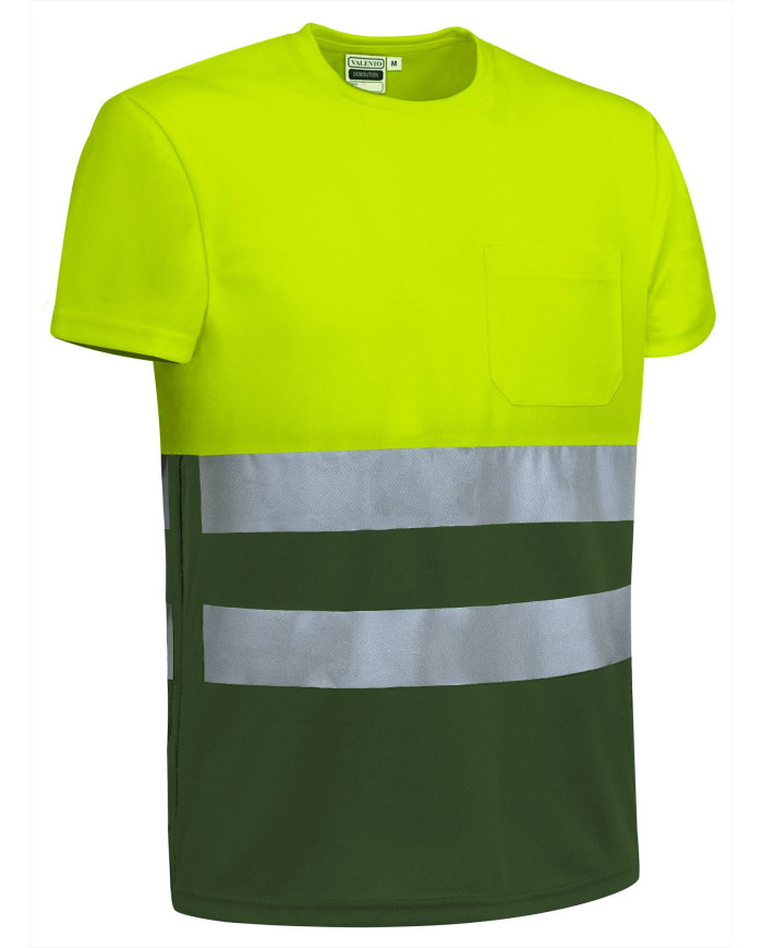Camiseta A.V. M/C DEMOLITION naranja fluor-gris carbon