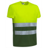 Camiseta A.V. M/C DEMOLITION naranja fluor-gris carbon