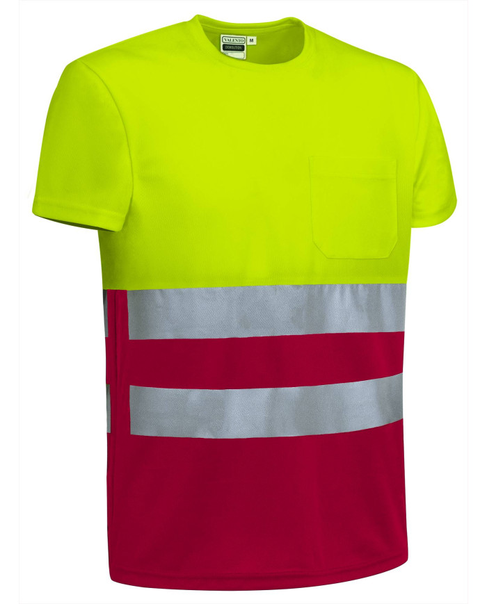 Camiseta A.V. M/C DEMOLITION naranja fluor-gris carbon