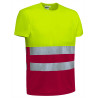 Camiseta A.V. M/C DEMOLITION naranja fluor-gris carbon