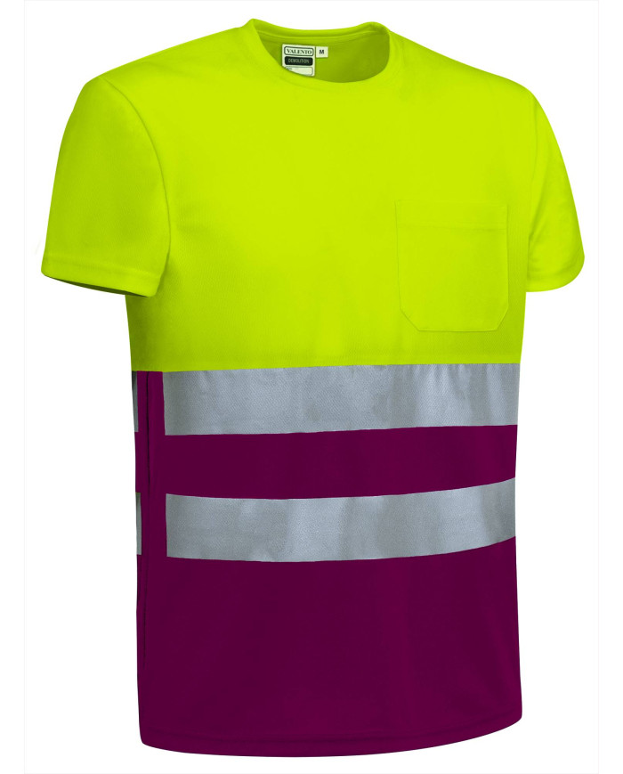Camiseta A.V. M/C DEMOLITION naranja fluor-gris carbon