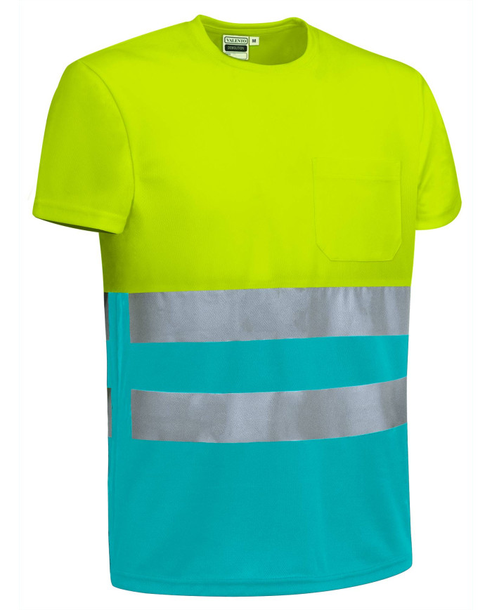 Camiseta A.V. M/C DEMOLITION naranja fluor-gris carbon