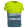 Camiseta A.V. M/C DEMOLITION naranja fluor-gris carbon