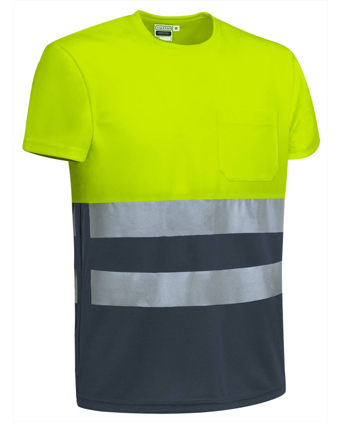 Camiseta A.V. M/C DEMOLITION naranja fluor-gris carbon