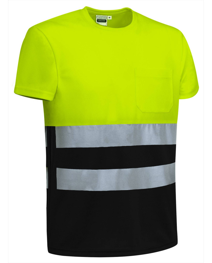 Camiseta A.V. M/C DEMOLITION naranja fluor-gris carbon