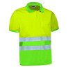 Polo A.V. M/C DELAWARE naranja fluor-gris carbon