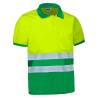 Polo A.V. M/C DELAWARE naranja fluor-gris carbon