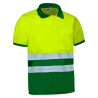 Polo A.V. M/C DELAWARE naranja fluor-gris carbon