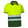 Polo A.V. M/C DELAWARE naranja fluor-gris carbon