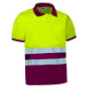 Polo A.V. M/C DELAWARE naranja fluor-gris carbon
