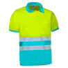 Polo A.V. M/C DELAWARE naranja fluor-gris carbon