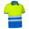 Polo A.V. M/C DELAWARE naranja fluor-gris carbon