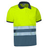 Polo A.V. M/C DELAWARE naranja fluor-gris carbon