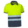 Polo A.V. M/C DELAWARE naranja fluor-gris carbon