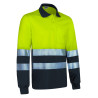 Polo A.V. M/L SNAKE naranja fluor-gris carbon