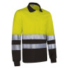 Polo A.V. M/L SNAKE naranja fluor-gris carbon