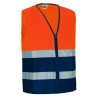 Chaleco ligero A.V. PALMER naranja flúor-azul marino orión