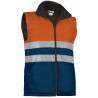 Chaleco A.V. HIGHWAY naranja flúor-azul marino orión