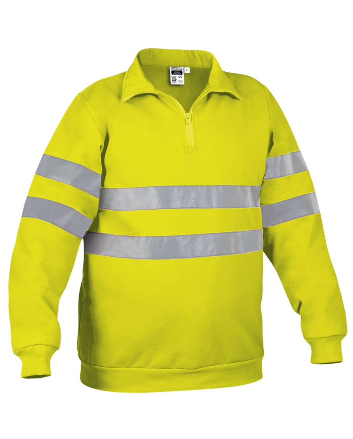 Sudadera A.V. ROAD naranja fluor-gris carbon