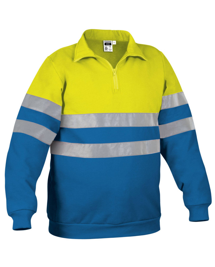 Sudadera A.V. ROAD naranja fluor-gris carbon