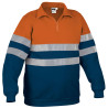 Sudadera A.V. ROAD naranja fluor-gris carbon