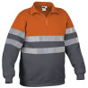 Sudadera A.V. ROAD naranja fluor-gris carbon